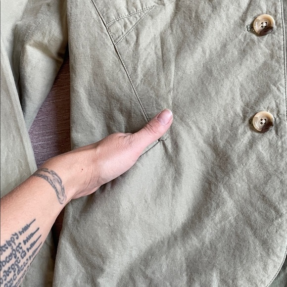 Sundance Green Linen Women's Blazer - Picture 10 of 13